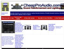 Tablet Screenshot of cheapproaudio.com